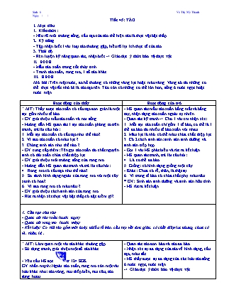 Giáo án Sinh học Lớp 6 - Tiết 45: Tảo - Năm học 2011-2012 - Võ Thị Mỹ Thanh