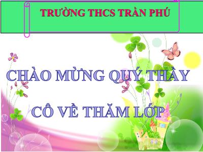 Bài giảng Sinh học Lớp 6 - Bài 13: Cấu tạo ngoài của thân - Trường THCS Trần Phú
