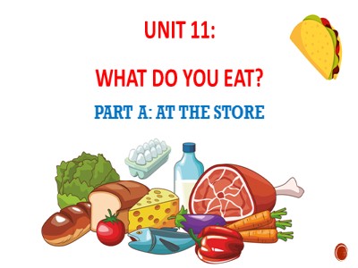 Bài giảng Tiếng Anh Lớp 6 - Unit 11: What do you eat? - Part A: At the store