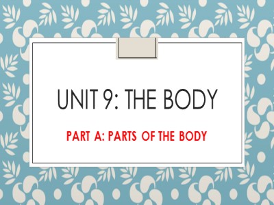 Bài giảng Tiếng Anh Lớp 6 - Unit 9: The body - Part A: Parts of the body