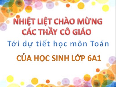 Bài giảng Hình học 6 - Tiết 11: Vẽ đoạn thẳng cho biết độ dài