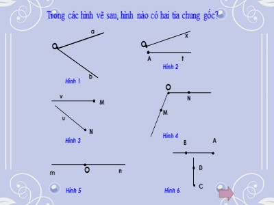 Bài giảng Hình học Khối 6 - Tiết 16: Góc (Bản đẹp)