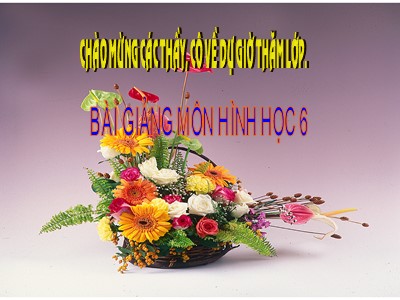 Bài giảng Hình học Lớp 6 - Tiết 12: Trung điểm của đoạn thẳng