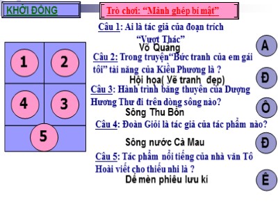 Bài giảng môn Ngữ văn Lớp 6 - Tiết 89: Buổi học cuối cùng (Chuyện của một em bé người An-dát)