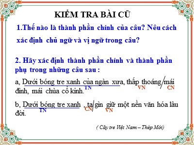 Bài giảng Ngữ văn 6 - Tiết 120: Chữa lỗi về chủ ngữ, vị ngữ