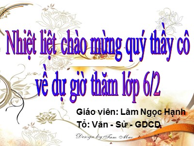 Bài giảng Ngữ văn Lớp 6 - Tiết 44: Cụm danh từ - Lâm Ngọc Hạnh