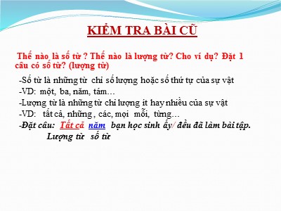Bài giảng Ngữ văn Lớp 6 - Tiết 51: Tiếng Việt - Cụm danh từ
