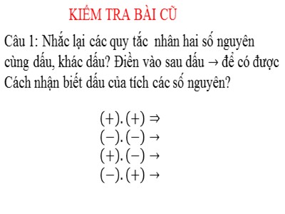 Bài giảng Số học Khối 6 - Bài 3: Tính chất cơ bản của phân số