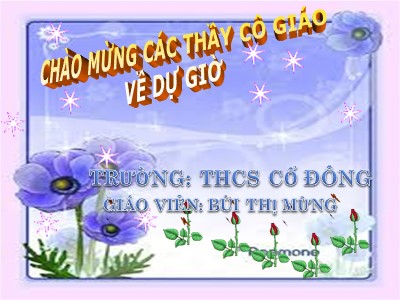 Bài giảng Số học Lớp 6 - Bài 9: Thứ tự thực hiện các phép tính - Bùi Thị Mừng