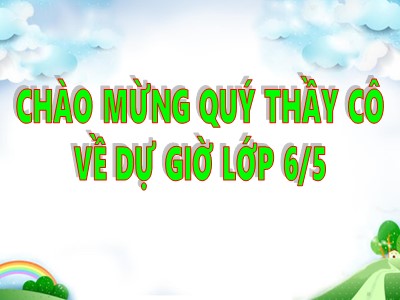 Bài giảng Số học Lớp 6 - Tiết 31: Ước chung lớn nhất