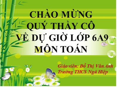 Bài giảng Số học Lớp 6 - Tiết 74: Luyện tập Rút gọn phân số - Đỗ Thị Vân Anh