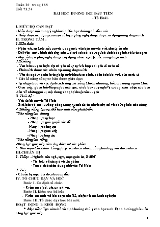 Giáo án Ngữ văn Lớp 6 - Tiết 73-140