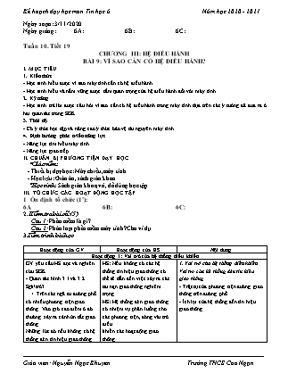 Giáo án Tin học Lớp 6 - Tiết 19+20 - Năm học 2020-2021 - Nguyễn Ngọc Khuyên