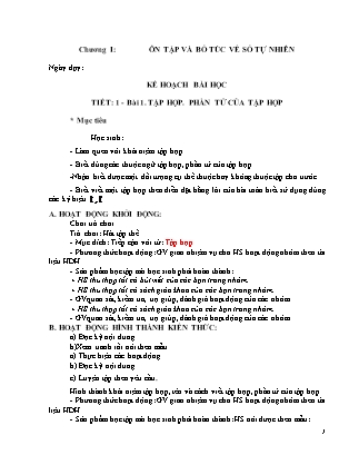 Giáo án Đại số Khối 6 - Chương trình cả năm (Bản hay)