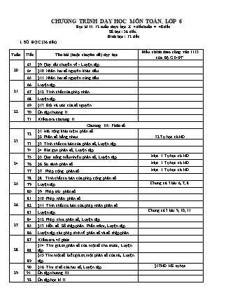 Giáo án Đại số Lớp 6 - Chương III: Phân số - Bài 1+2: Mở rộng khái niệm phân số. Phân số bằng nhau