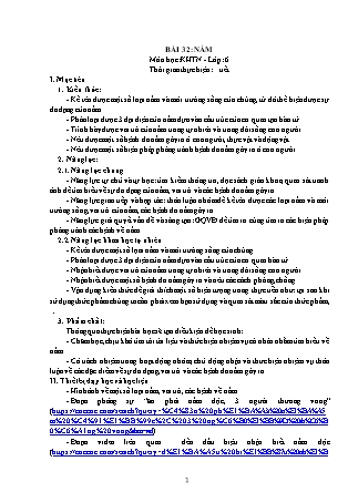 Giáo án Khoa học tự nhiên Lớp 6 (Bộ sách Kết nối tri thức và cuộc sống) - Chương 7 - Bài 32: Nấm