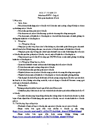 Giáo án Khoa học tự nhiên Lớp 6 (Bộ sách Kết nối tri thức và cuộc sống) - Chương 7 - Bài 27: Vi khuẩn