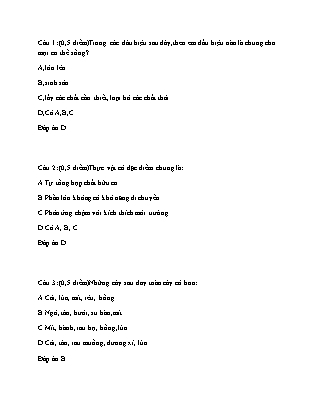 Giáo án Sinh học Lớp 6 - Bài 36: Tổng kết về cây có hoa (Bản hay)