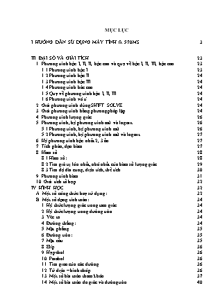 Giải toán bằng máy tính (Phần 2)