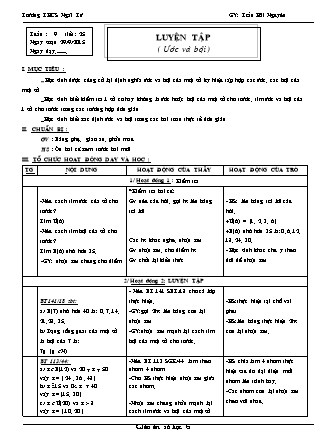 Giáo án Đại số Lớp 6 - Tiết 25: Luyện tập - Trần Hải Nguyên - Trường THCS Ngãi Tứ