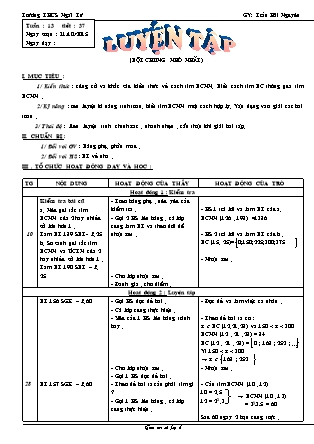 Giáo án Đại số Lớp 6 - Tiết 37: Luyện tập - Trần Hải Nguyên - Trường THCS Ngãi Tứ