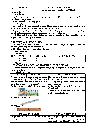 Giáo án Toán Lớp 6 Sách Kết nối tri thức với cuộc sống - Bài 2: Cách ghi số tự nhiên - Năm học 2021-2022 (Bản hay)