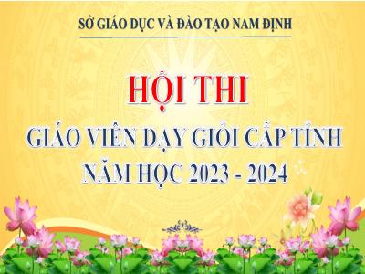 Bài giảng Hình học Lớp 6 - Tiết 10: Luyện tập chung - Năm học 2023-2024 - Sở GD&ĐT Nam Định