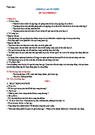 Giáo án Đại số Lớp 6 (Sách Chân trời sáng tạo) - Bài 15: Ôn tập Chương I