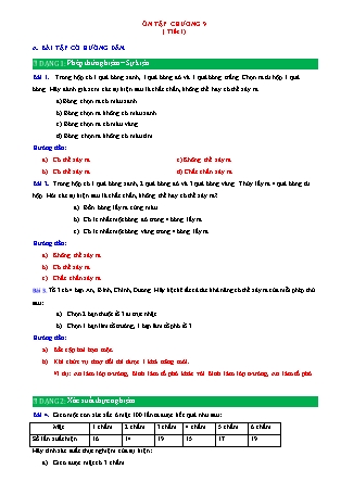 Đề cương ôn tập môn Toán Lớp 6 (Sách Chân trời sáng tạo) - Bài: Ôn tập Chương 9 (Tiết 1) Đề cương ôn tập môn Toán Lớp 6 (Sách Chân trời sáng tạo) - Bài: Ôn tập Chương 9 (Tiết 1)