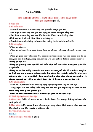 Giáo án Toán Khối 6 (Sách Chân trời sáng tạo) - Chương 3
