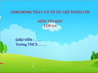 Bài giảng Tin học 6 - Chủ đề C: Tổ chức lưu trữ, tìm kiếm và trao đổi thông tin - Bài 3: Giới thiệu máy tìm kiếm - Trường THCS Xương Giang (Cánh diều)