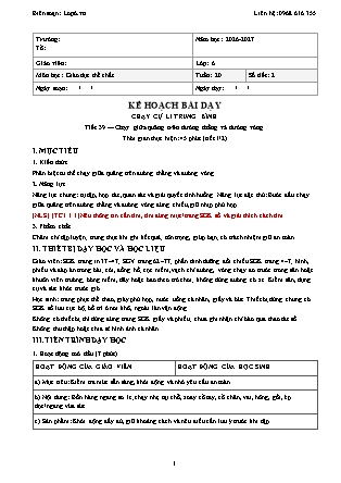 Kế hoạch bài dạy GDTC Lớp 6 - Tuần 20 - Năm học 2026-2027 (Tích hợp năng lực số và AI)
