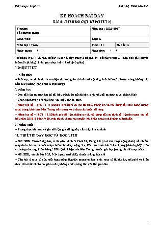 Kế hoạch bài dạy Toán Lớp 6 - Tuần 31 - Năm học 2026-2027 (Tích hợp năng lực số và AI)