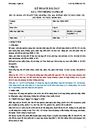Kế hoạch bài dạy Ngữ Văn Lớp 6 - Tuần 11 - Năm học 2026-2027 (Tích hợp năng lực số và AI)
